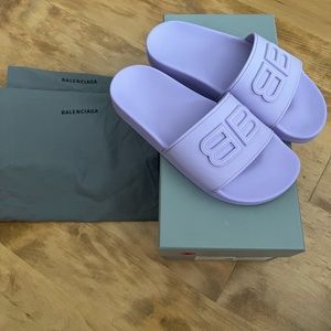 Balenciaga purple slide worn ones size 37